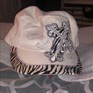 Zebra buckle hat